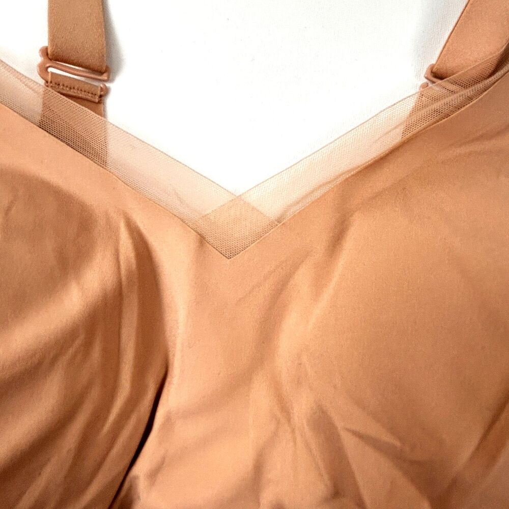 HoneyLove CrossOver Bra Wireless Removable Pads Beige Size 3X - Picture 6 of 10